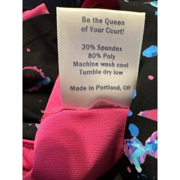 Queen Of The Court Ladies sz Xs Tennis Golf Pickleball skort stretch pull on - Picture 7 of 7